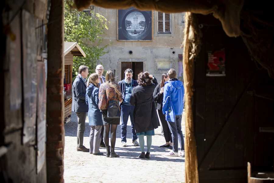 Gäste des MEISSNER LANDES auf dem WohnkulturGut in Riesa OT Gostewitz 