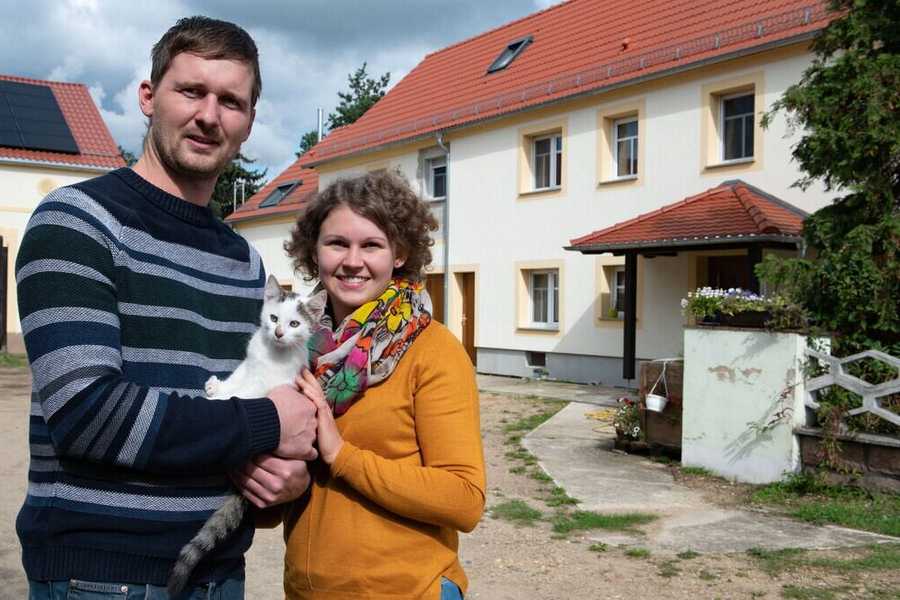 Familie Budzinski hat mithilfe von Fördermitteln einen alten Hof in Görzig saniert.